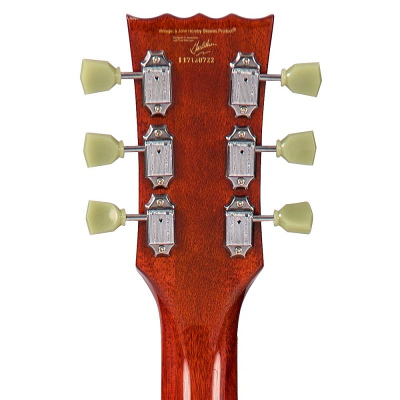 Vintage V100T ReIssued Electric Guitar ~ Flamed Thru Honeyburst - Image 5