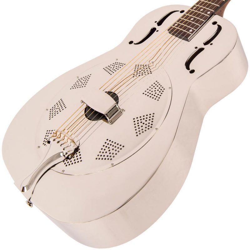 Vintage AMG Resonator Guitar ~ Chrome - Image 3