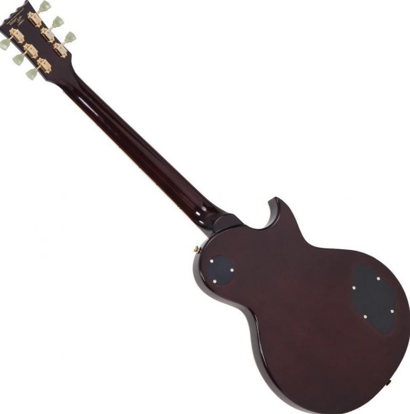 Vintage V100 ReIssued Electric Guitar ~ Left Hand Tobacco Sunburst - Image 2