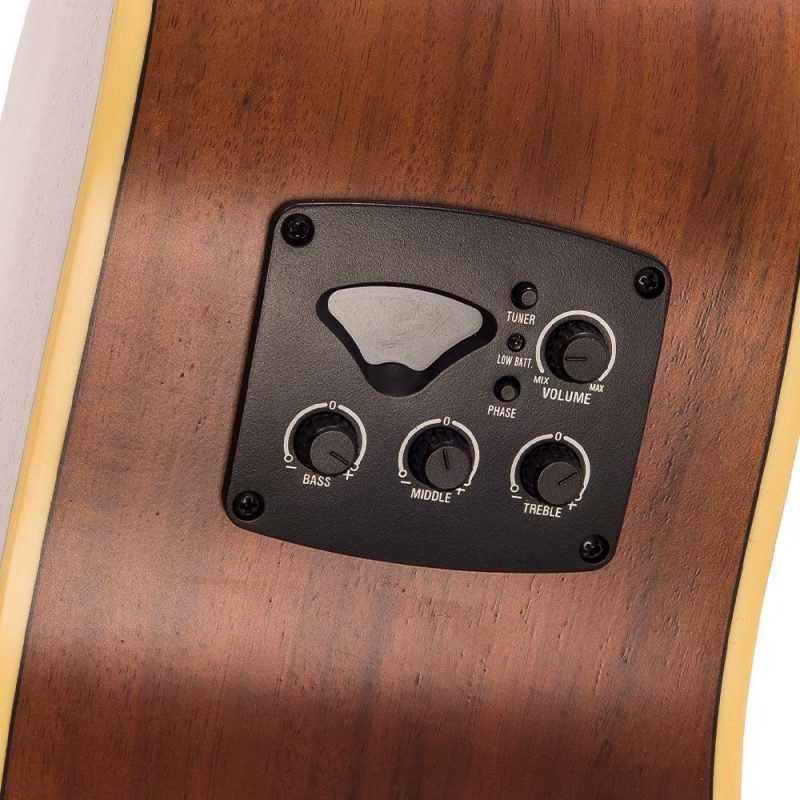 Vintage 'Raven' Paul Brett Electro-Acoustic Guitar ~ Satin Black - Image 6