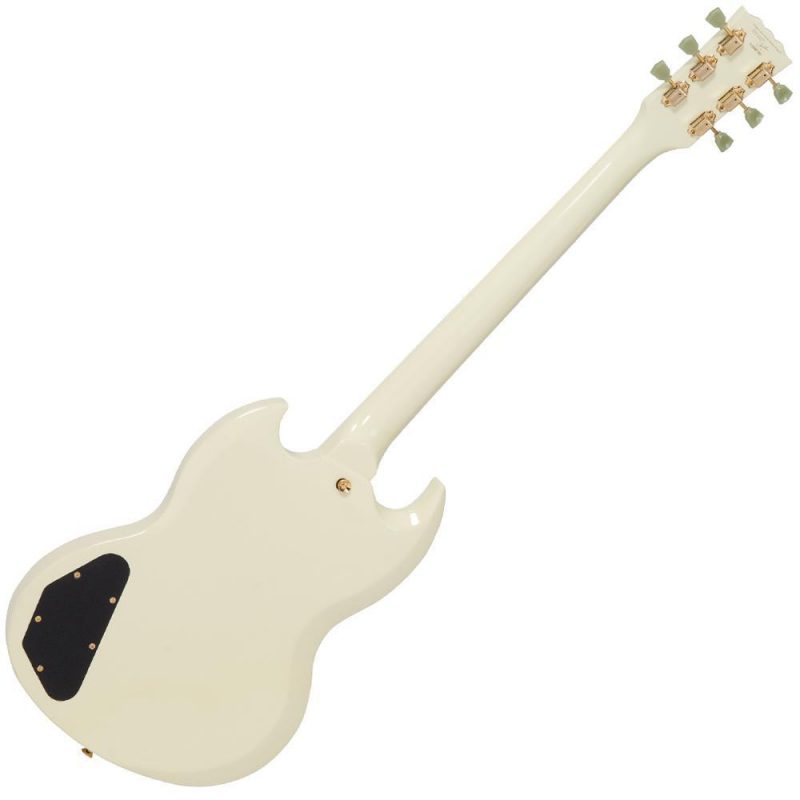 Vintage VS6 ReIssued Electric Guitar ~ Vintage White/Gold Hardware - Image 6