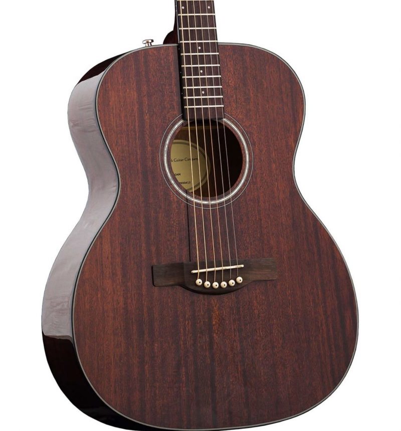Adam Black O4-M mahogany acoustic guitar with gig bag - Image 4