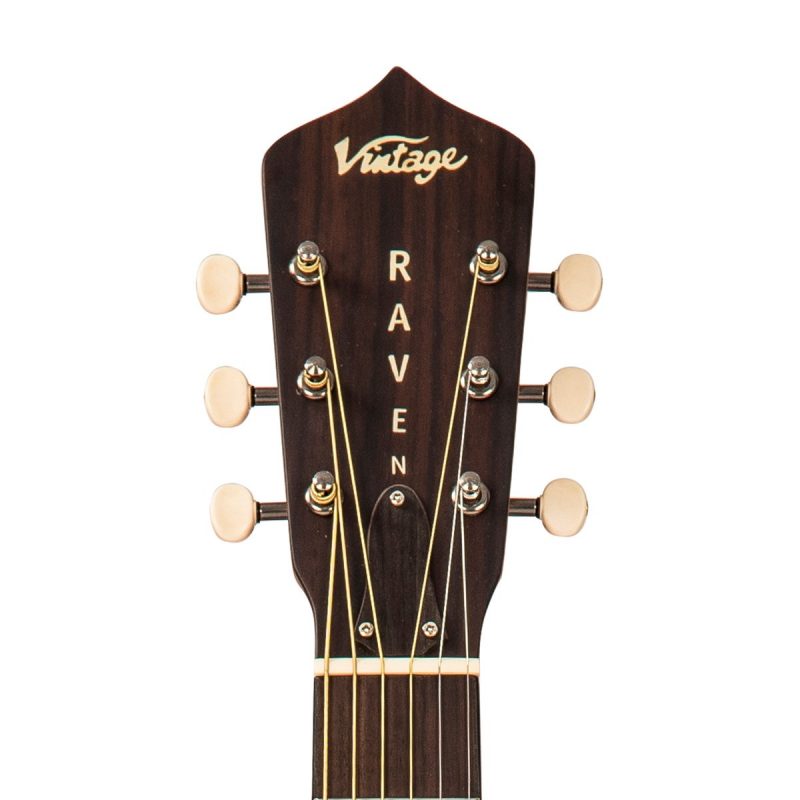 Vintage 'Raven' Paul Brett Electro-Acoustic Guitar ~ Satin Black - Image 8