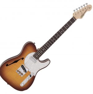 Vintage V72 ReIssued Custom Spec TL Electric Guitar ~ Flame Top!