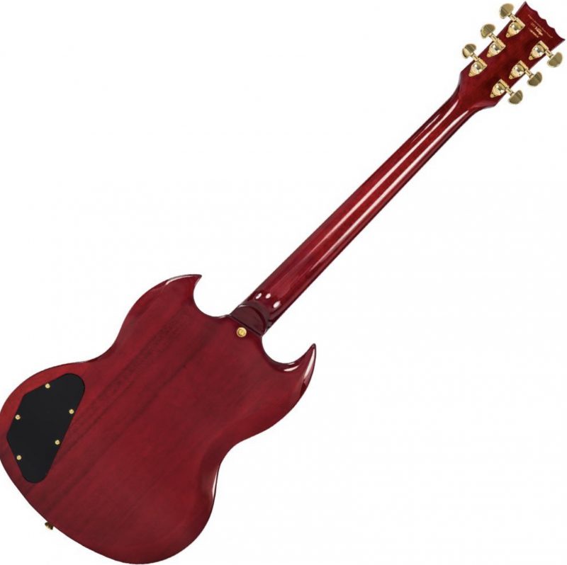 Vintage VS63 ReIssued Electric Guitar ~ Cherry Red - Image 2